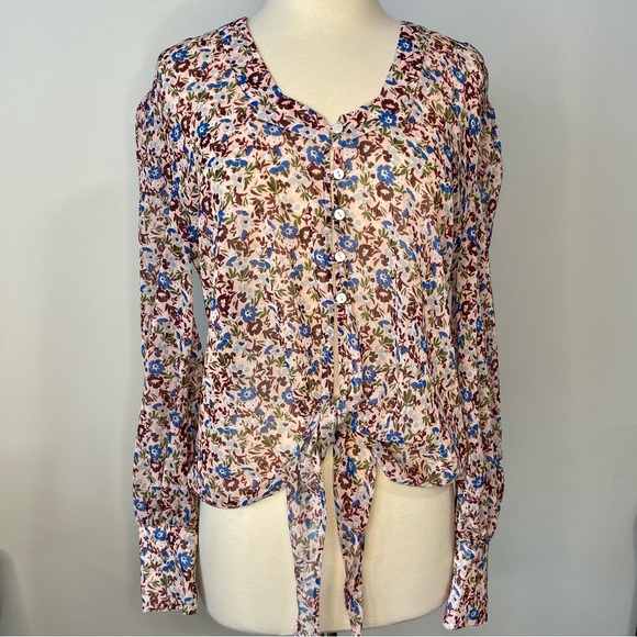 The East Order Floral Chiffon Blouse - Picture 5 of 8